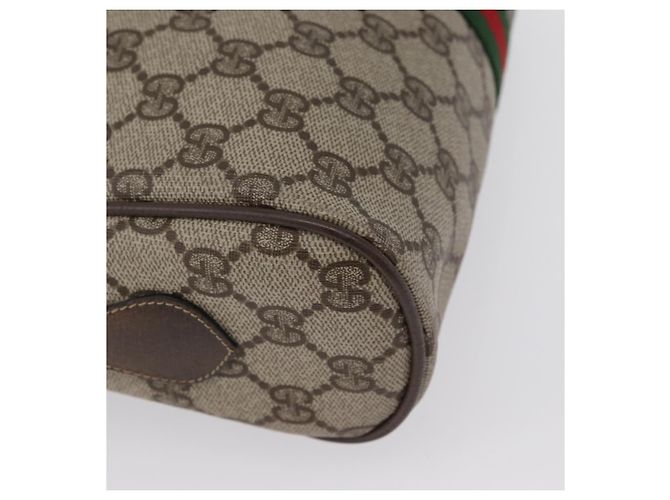 Borsa Sherry Line GG Supreme Web di GUCCI in PVC Beige Rosso 68 02 005 Auth 172748 - vista 15