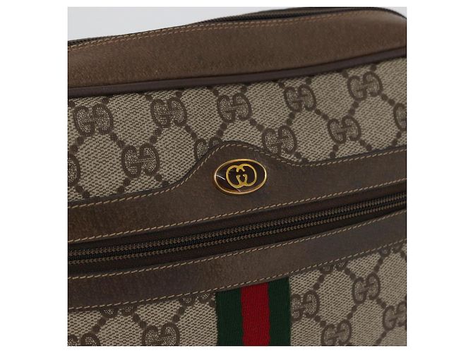 Borsa Sherry Line GG Supreme Web di GUCCI in PVC Beige Rosso 68 02 005 Auth 172748 - vista 18