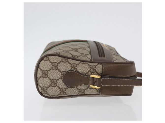 Borsa Sherry Line GG Supreme Web di GUCCI in PVC Beige Rosso 68 02 005 Auth 172748 - vista 3