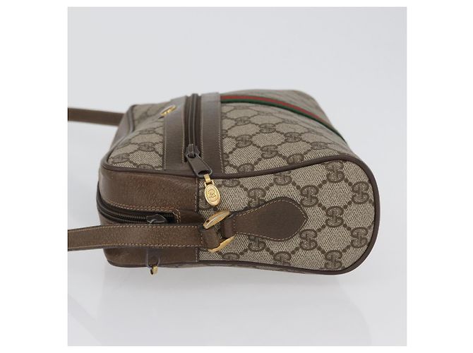 Borsa Sherry Line GG Supreme Web di GUCCI in PVC Beige Rosso 68 02 005 Auth 172748 - vista 4