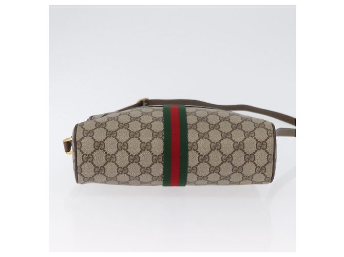 Borsa Sherry Line GG Supreme Web di GUCCI in PVC Beige Rosso 68 02 005 Auth 172748 - vista 5