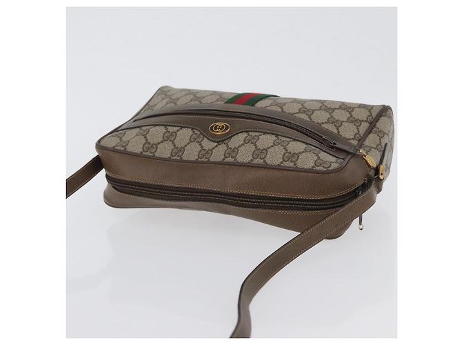 Borsa Sherry Line GG Supreme Web di GUCCI in PVC Beige Rosso 68 02 005 Auth 172748 - vista 6