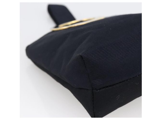 Céline Bolso Circular CELINE Nylon Marino Oro Auth 166247A Dorado Azul marino - vista 15