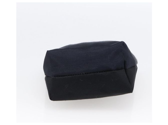 Céline Bolso Circular CELINE Nylon Marino Oro Auth 166247A Dorado Azul marino - vista 5