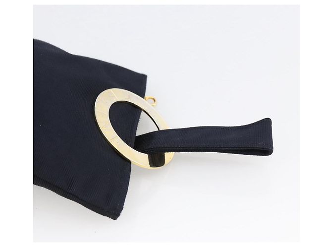 Céline Bolso Circular CELINE Nylon Marino Oro Auth 166247A Dorado Azul marino - vista 6