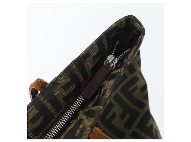 FENDI Zucca Canvas Tote Bag Braun Schwarz Auth 173610 - Ansicht 10