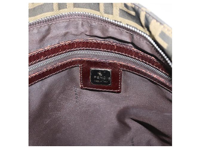 FENDI Zucca Canvas Tote Bag Braun Schwarz Auth 173610 - Ansicht 11