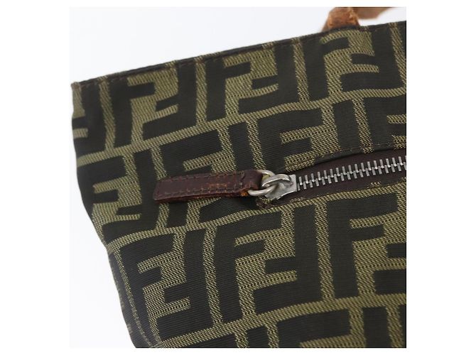 FENDI Zucca Canvas Tote Bag Braun Schwarz Auth 173610 - Ansicht 17