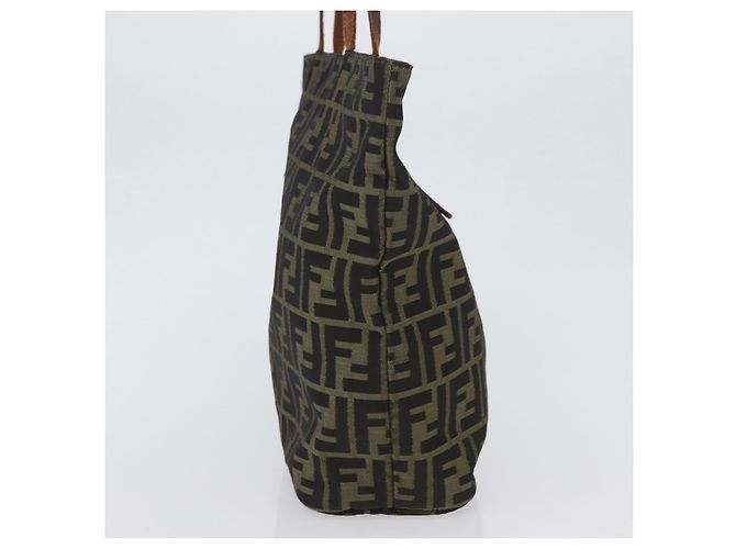 FENDI Zucca Canvas Tote Bag Braun Schwarz Auth 173610 - Ansicht 3