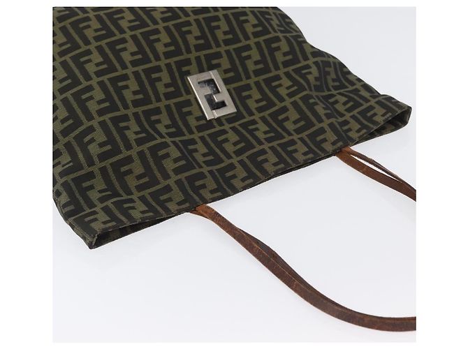 FENDI Zucca Canvas Tote Bag Braun Schwarz Auth 173610 - Ansicht 6