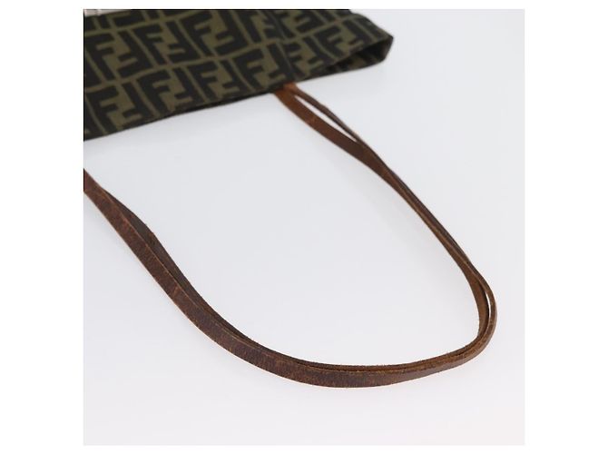 FENDI Zucca Canvas Tote Bag Braun Schwarz Auth 173610 - Ansicht 7