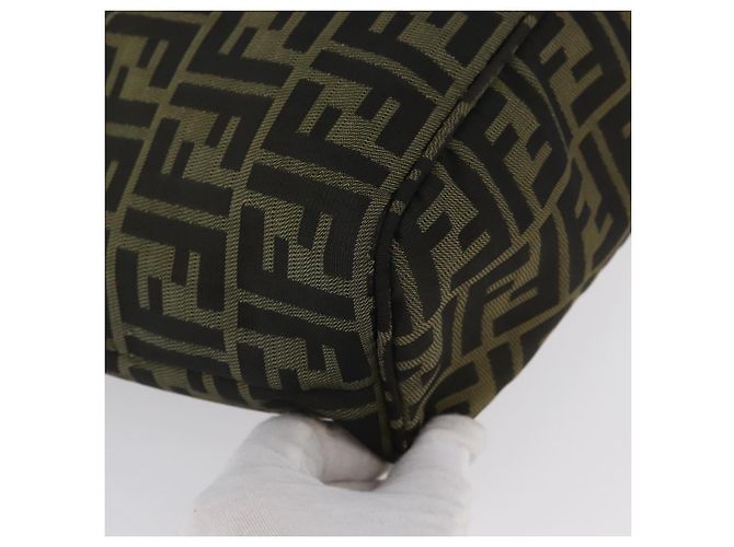 FENDI Zucca Canvas Tote Bag Braun Schwarz Auth 173610 - Ansicht 9