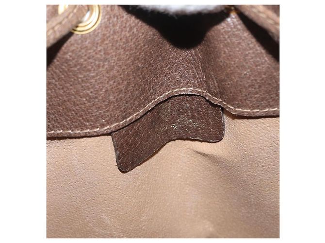 Borsa Gucci GG Supreme Web Sherry Line PVC Beige Oro 41 02 085 Auth ka2661 D'oro - vista 18