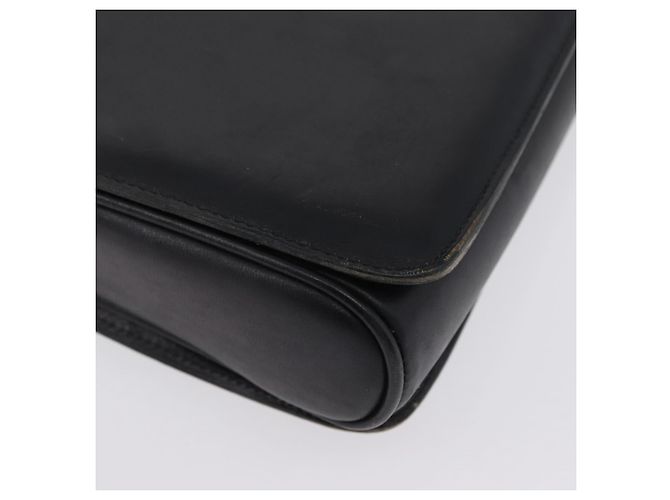 Borsa a Spalla CÉLINE Carrozza in Pelle Nera e Oro Auth ki6513 Nero D'oro - vista 15