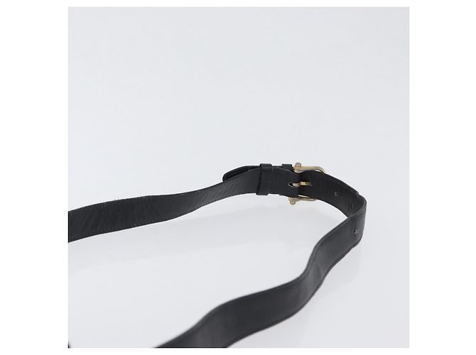 Borsa a Spalla CÉLINE Carrozza in Pelle Nera e Oro Auth ki6513 Nero D'oro - vista 8