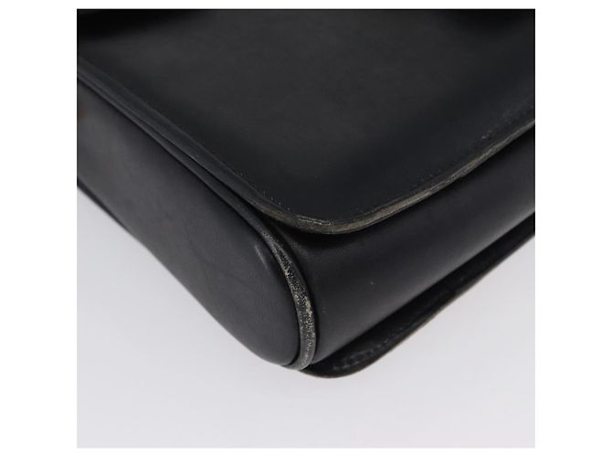 Borsa a Spalla CÉLINE Carrozza in Pelle Nera e Oro Auth ki6513 Nero D'oro - vista 9