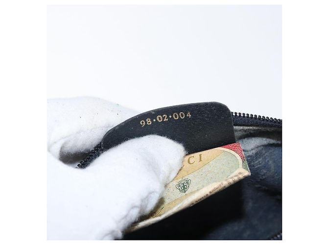 Gucci Borsa a Spalla GG Supreme Sherry Line PVC Navy Gold 98 02 004 Auth ki6519 D'oro Blu navy - vista 11