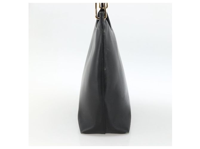 Borsa a Spalla in Pelle Gucci Bamboo Nera Oro 001 3006 Auth LNZ326 Nero D'oro - vista 4