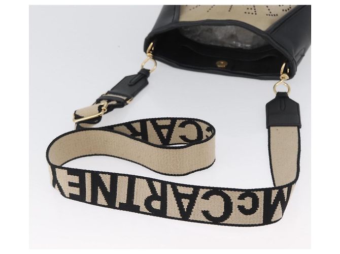 Autre Marque Borsa a Spalla Stella MacCartney in Tela e Pelle 2 in 1 Beige Oro Auth BA11119 D'oro - vista 7