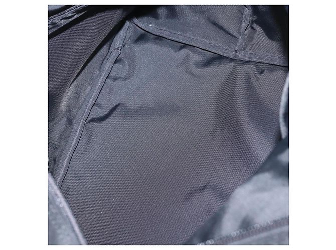 Borsa a mano Burberrys Nova Check Blue Label in nylon nero e argento Auth fm5217 - vista 11