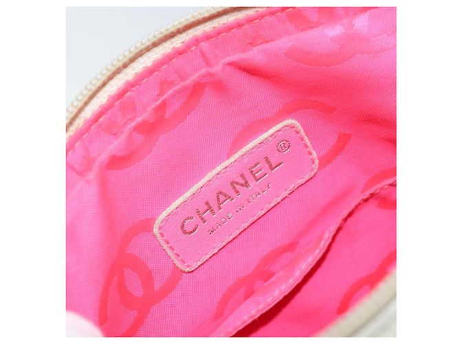 CHANEL Sac à épaule Cambon en cuir d'agneau blanc et noir CC Auth 172750 - vue 18