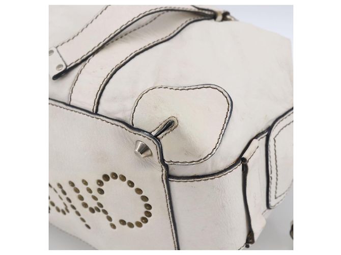 Chloé Borsa a mano Chloe in pelle bianca e argento Auth bs33592 Bianco - vista 15