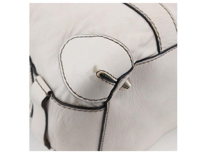 Chloé Borsa a mano Chloe in pelle bianca e argento Auth bs33592 Bianco - vista 16