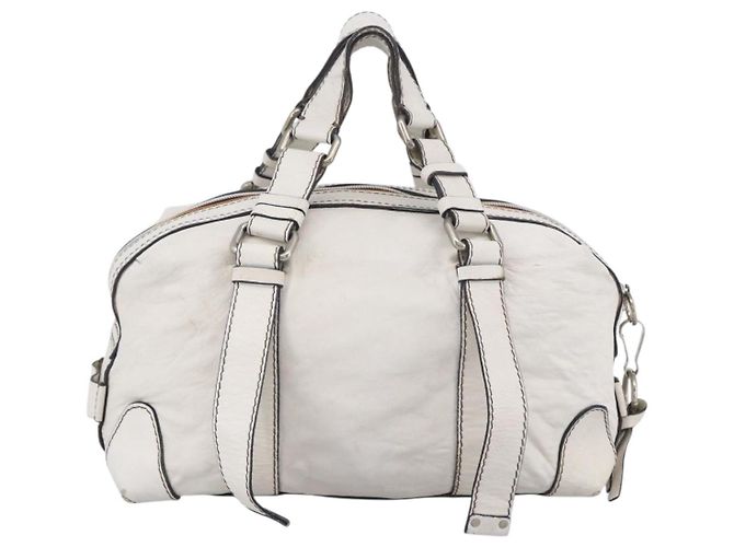 Chloé Borsa a mano Chloe in pelle bianca e argento Auth bs33592 Bianco - vista 2