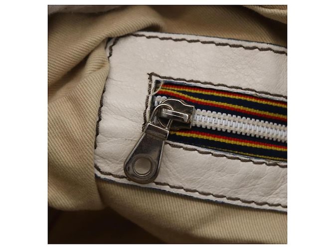 Chloé Borsa a mano Chloe in pelle bianca e argento Auth bs33592 Bianco - vista 20
