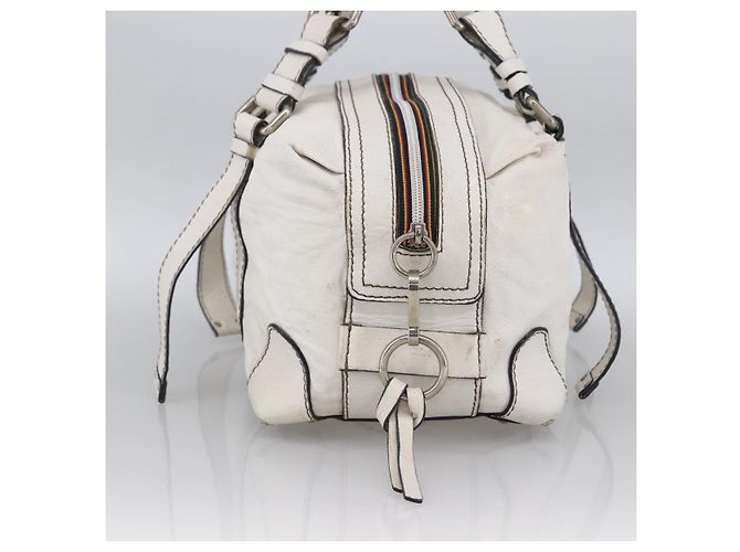Chloé Borsa a mano Chloe in pelle bianca e argento Auth bs33592 Bianco - vista 3