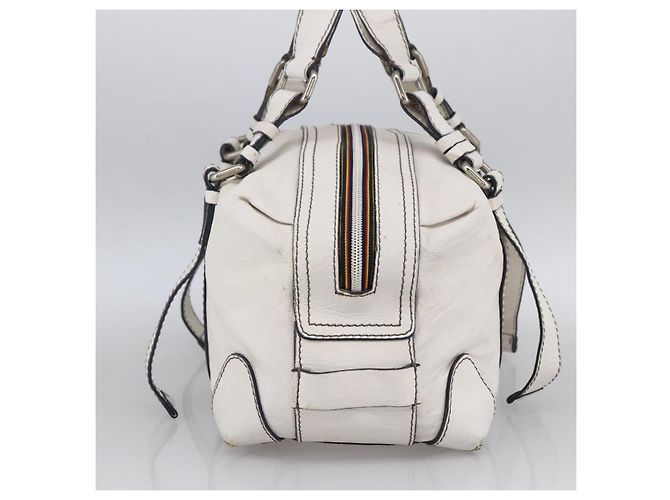 Chloé Borsa a mano Chloe in pelle bianca e argento Auth bs33592 Bianco - vista 4