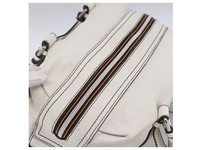 Chloé Borsa a mano Chloe in pelle bianca e argento Auth bs33592 Bianco - vista 6