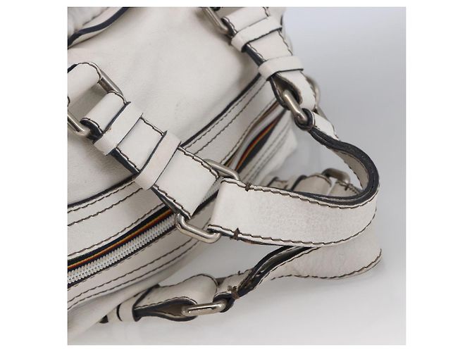 Chloé Borsa a mano Chloe in pelle bianca e argento Auth bs33592 Bianco - vista 7