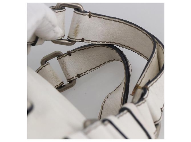 Chloé Borsa a mano Chloe in pelle bianca e argento Auth bs33592 Bianco - vista 8