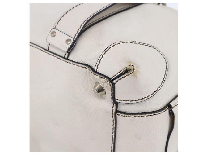Chloé Borsa a mano Chloe in pelle bianca e argento Auth bs33592 Bianco - vista 9