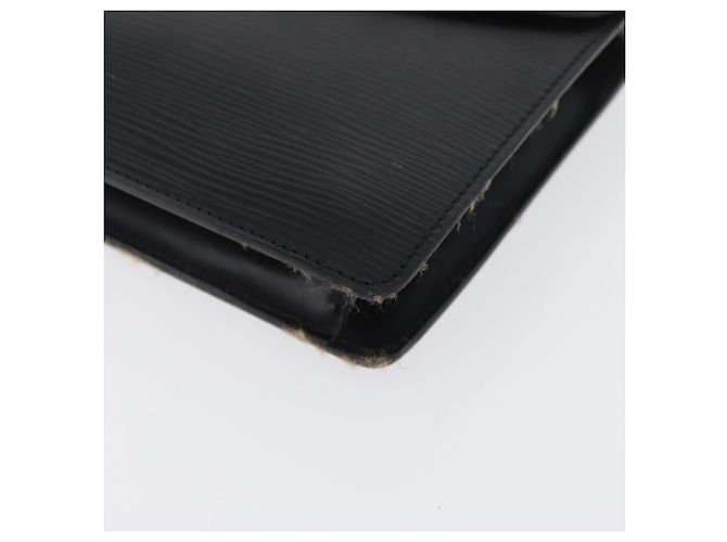 LOUIS VUITTON Clutch Montaigne 23 Epi Nero M52662 LV Auth 172524 - vista 14
