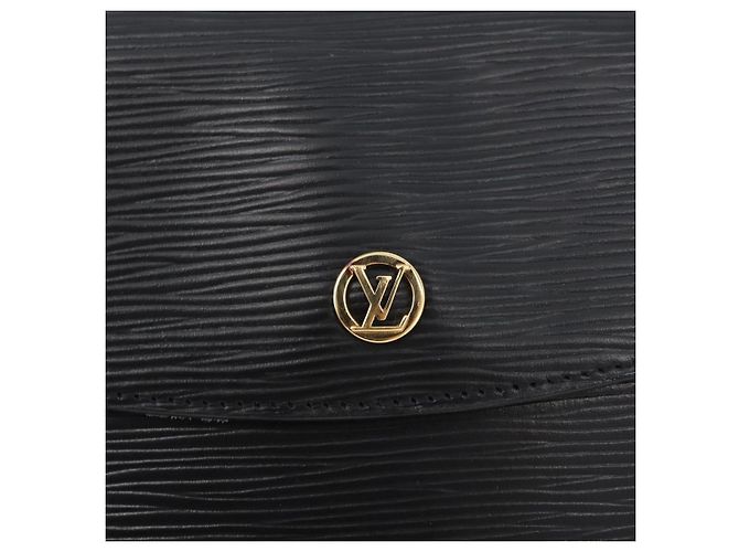 LOUIS VUITTON Clutch Montaigne 23 Epi Nero M52662 LV Auth 172524 - vista 17