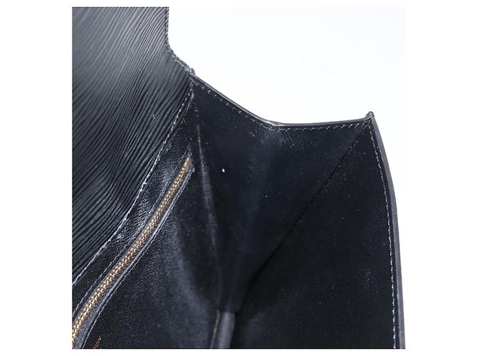 LOUIS VUITTON Clutch Montaigne 23 Epi Nero M52662 LV Auth 172524 - vista 19