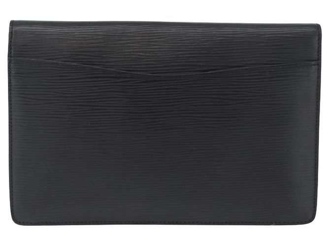 LOUIS VUITTON Clutch Montaigne 23 Epi Nero M52662 LV Auth 172524 - vista 2
