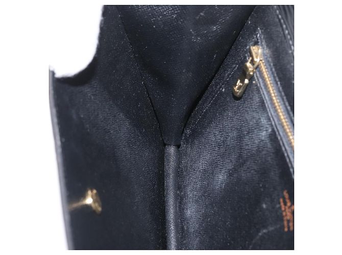 LOUIS VUITTON Clutch Montaigne 23 Epi Nero M52662 LV Auth 172524 - vista 20