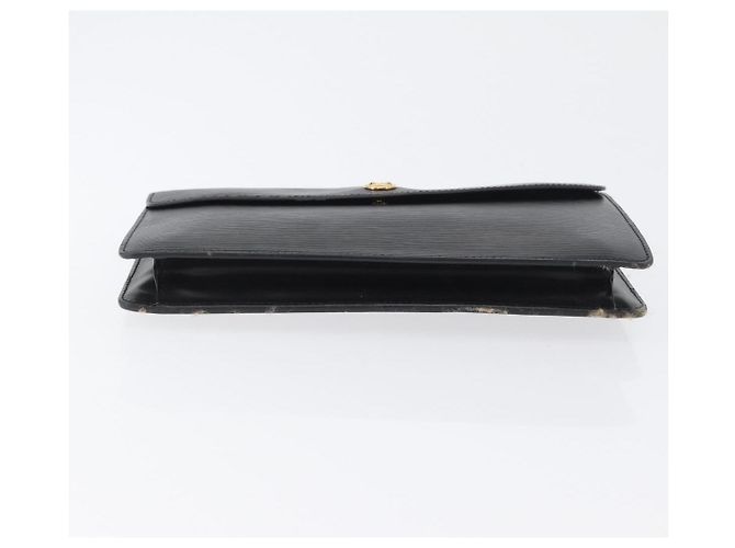 LOUIS VUITTON Clutch Montaigne 23 Epi Nero M52662 LV Auth 172524 - vista 6