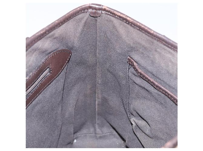 Borsa a mano in PVC beige e oro con motivo Nova Check di BURBERRY Auth 172725 D'oro - vista 17