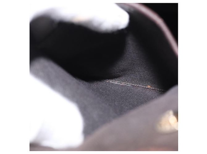 Borsa a mano in PVC beige e oro con motivo Nova Check di BURBERRY Auth 172725 D'oro - vista 21