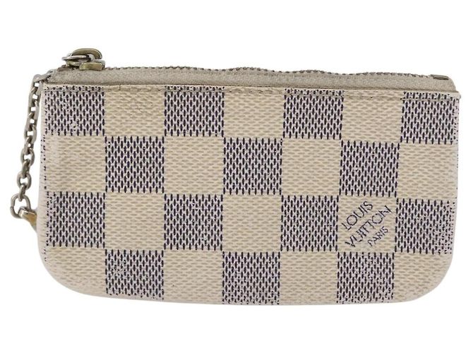 LOUIS VUITTON Pochette Cles Damier Azur Monedero N62659 LV Auth ki6438 - vista 13