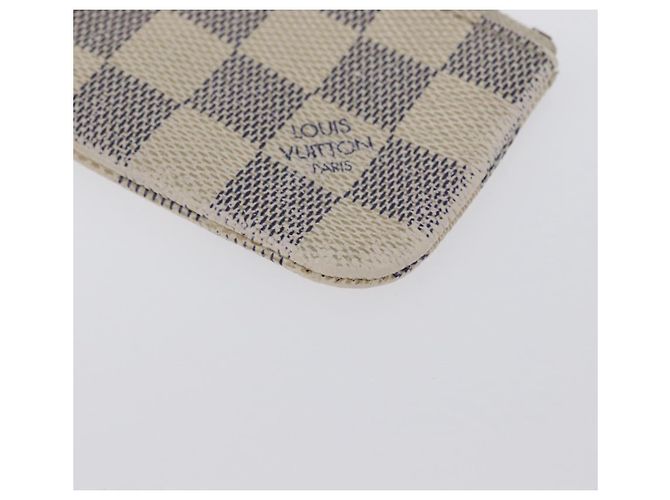 LOUIS VUITTON Pochette Cles Damier Azur Monedero N62659 LV Auth ki6438 - vista 14