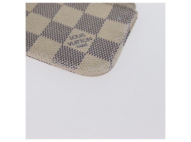 LOUIS VUITTON Pochette Cles Damier Azur Monedero N62659 LV Auth ki6438 - vista 16