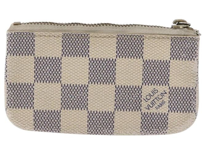 LOUIS VUITTON Pochette Cles Damier Azur Monedero N62659 LV Auth ki6438 - vista 2