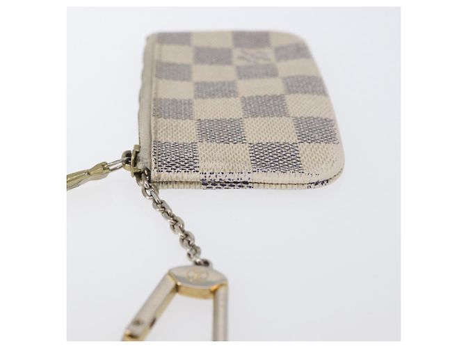 LOUIS VUITTON Pochette Cles Damier Azur Monedero N62659 LV Auth ki6438 - vista 4