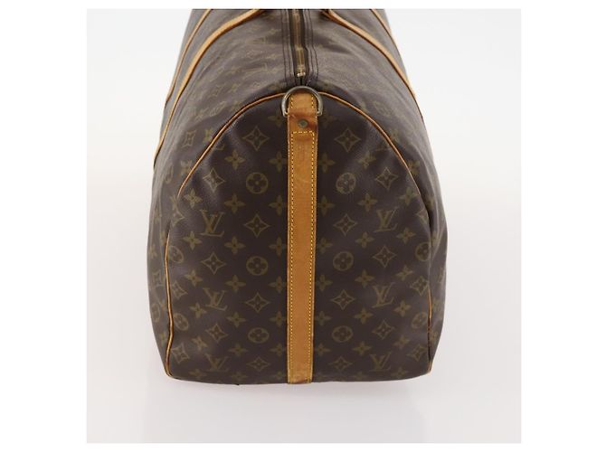 LOUIS VUITTON Borsa Boston Monogram Keepall Bandouliere 60 M41412 LV Auth BA10840 Monogramma - vista 4