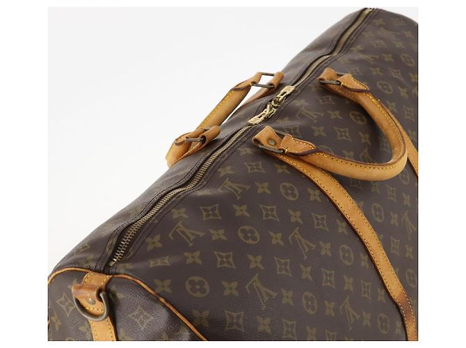 LOUIS VUITTON Borsa Boston Monogram Keepall Bandouliere 60 M41412 LV Auth BA10840 Monogramma - vista 6